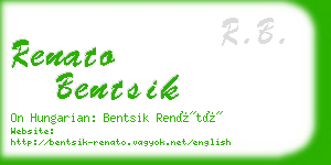 renato bentsik business card